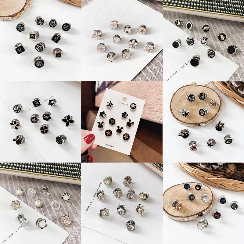 Fashion Muslim Magnetic Button Designer Pearl Buttons For Clothes Fashion Jewelry pins