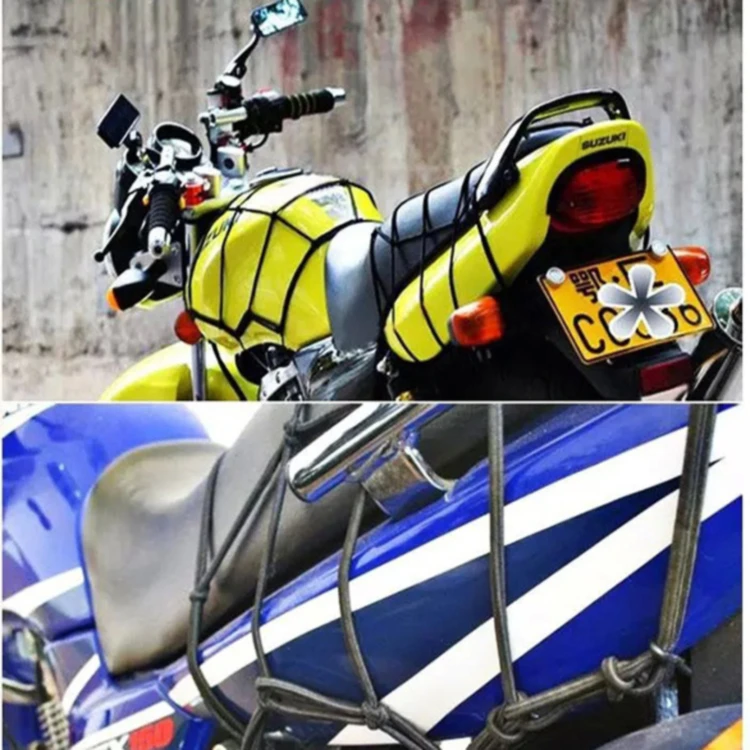 Adjustable Cargo Net Motorcycle Pocket Storage Mesh Luggage Organizer Netting