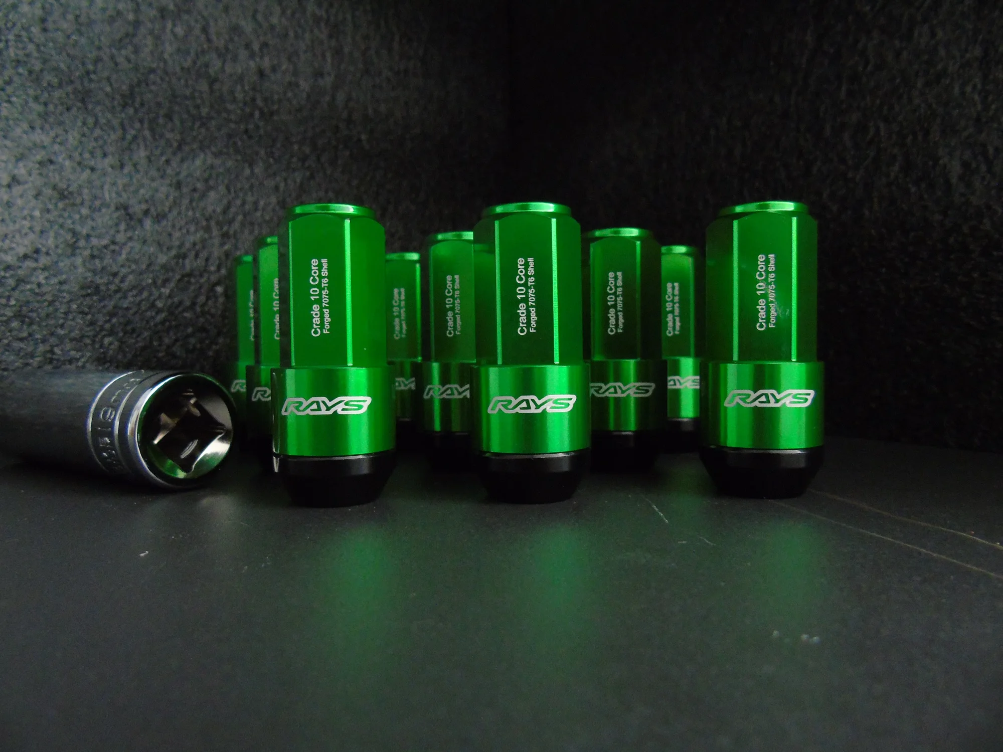 19HEX Rays Two-In-One Side Lock Nut Wheel Nut Lug Nut Length 58mm M12x1.5 M12x1.25 M14*1.5 With Alloy Aluminum+Iron