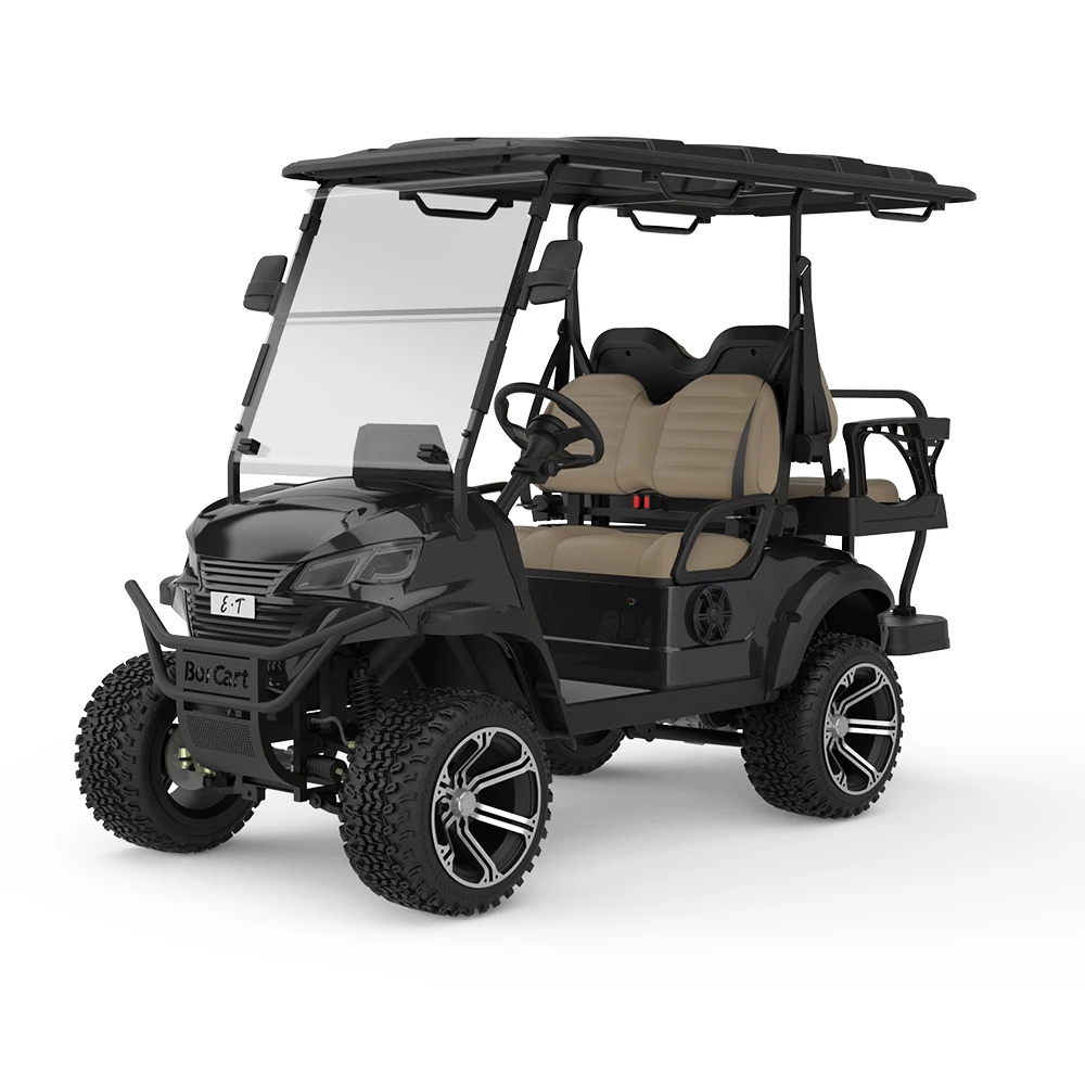 China Top Quality New Design 4 Wheel 72V Lithium Battery High Classic Golf Carts Sightseeing Vehicle Electric Golf Cart For Sale