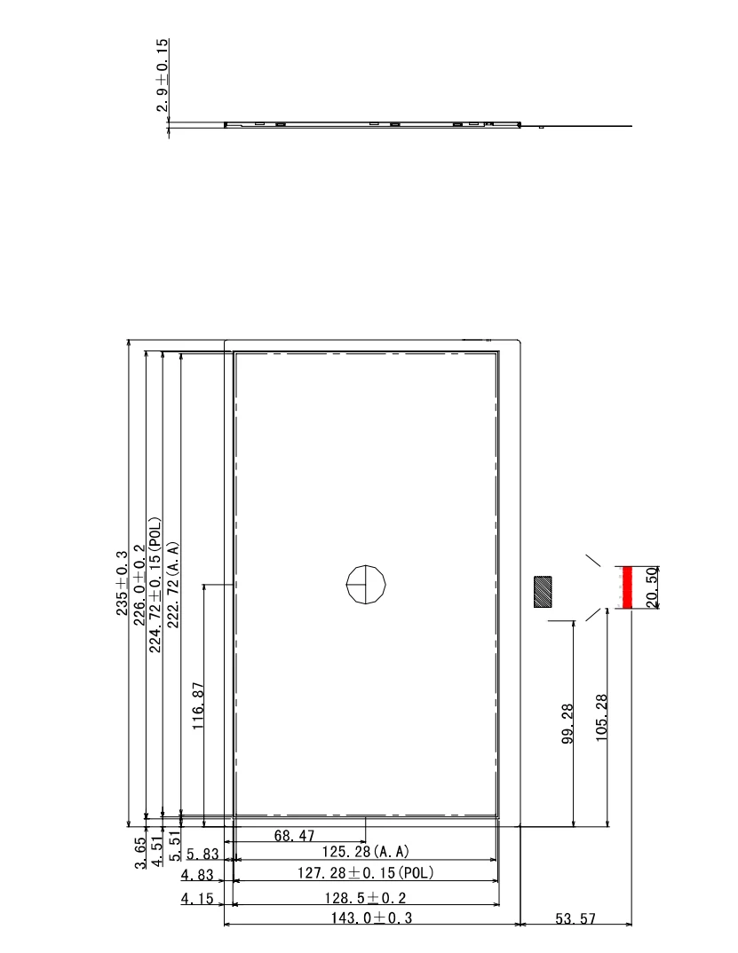 IPS High Resolution 1024*600 Lvds Interface 10.1 Inch Tft Lcd Display  for 10 inch monitor