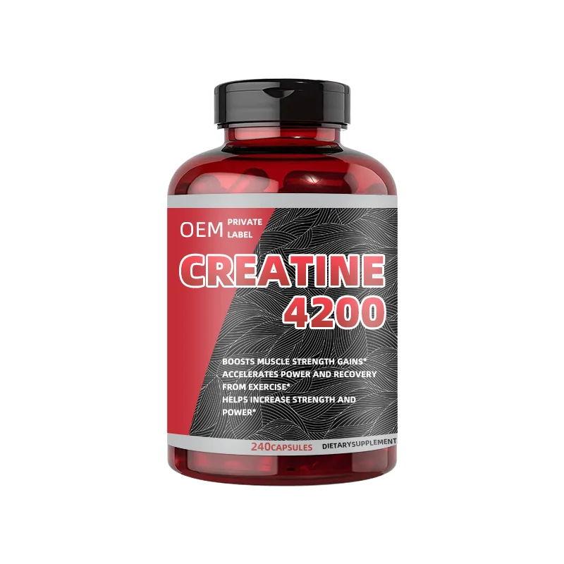 Oem Own Brand Creatine Hydrate Capsules Relieve Fatigue For Muscle Growth Sports Nutrition Supplement Capsules