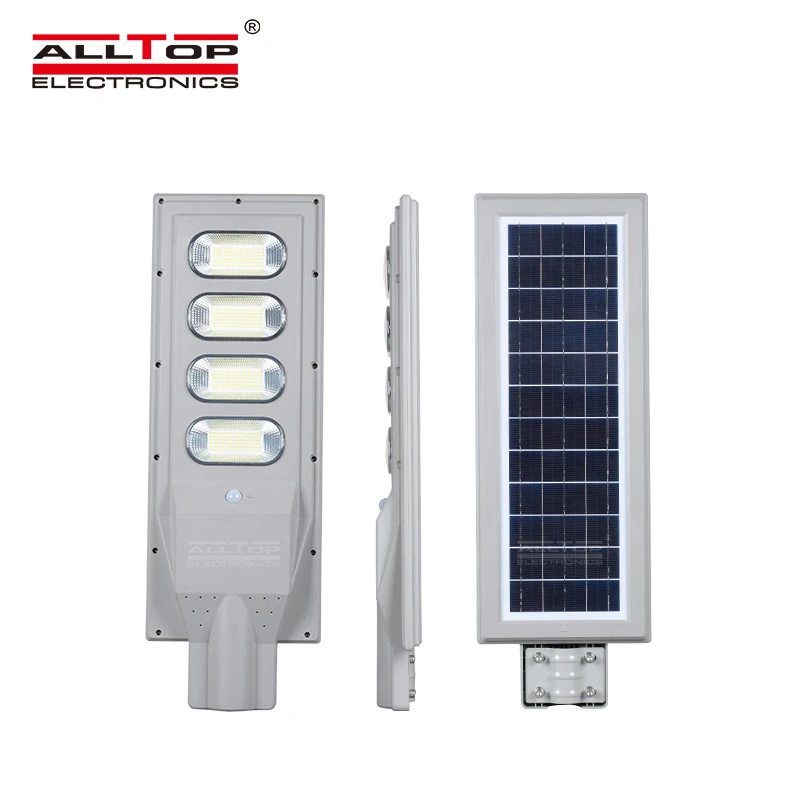 ALLTOP Body Sensor Outdoor Waterproof Ip65 30watt 60watt 90watt 120watt 150watt All in One Solar LED Street Light