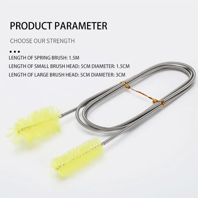 Aquarium Tank Cleaner Brush Fish Tank Spring Cleaning Supplies Filter Hose Brush Clean Up The Pipe Aquarium Accessories Tools