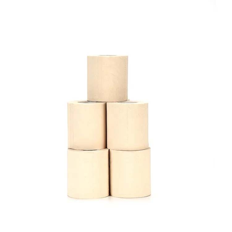 Bamboo commercial toilet paper luxury raw material custom design toilet paper