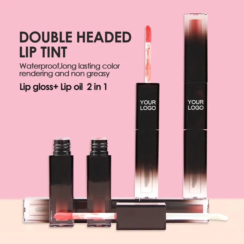 Hydrating Moisturizing Lip Glow Oil Glossy Transparent Plumping Lip Gloss Tinted Lip Oil for Care