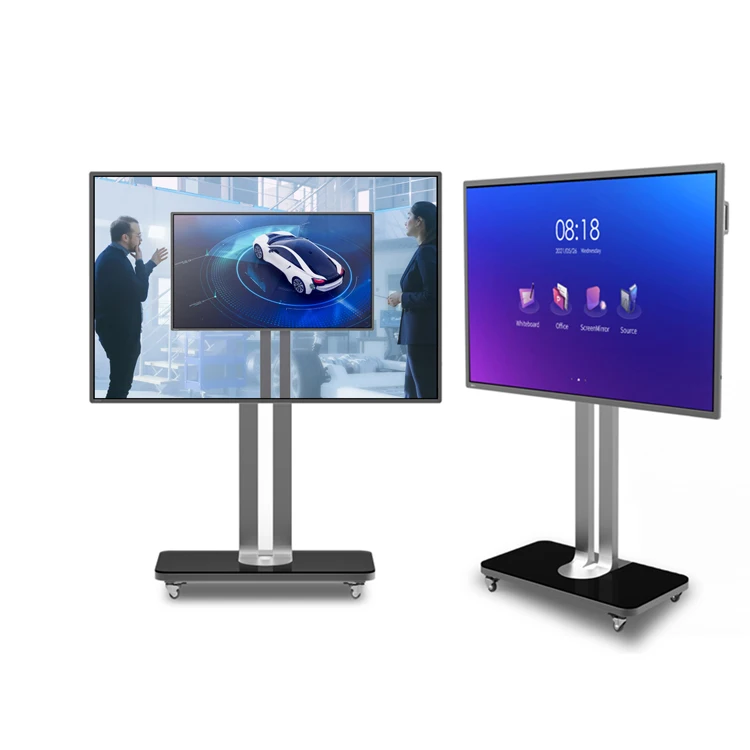  High Quality Android Wifi Lcd 75 Inch 4k Monitor Moving White Board Smart