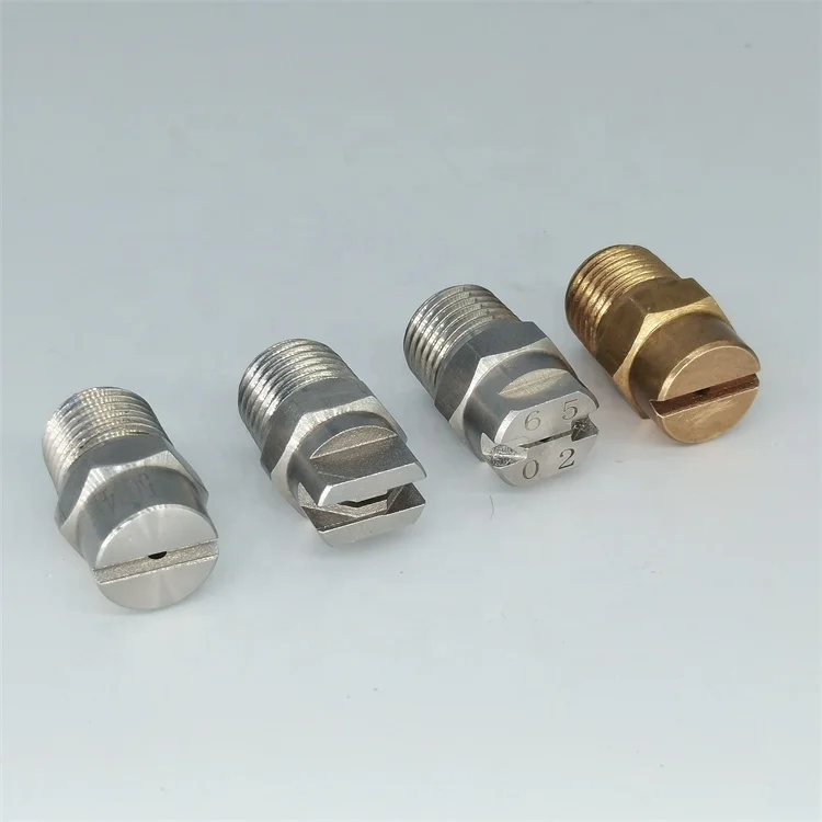 Stainless Steel Cleaning equipment parts Pressure Cleaning Small Flow Rate Fan Spray Nozzle