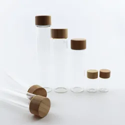 10ml 15ml 20ml ampoule bottles tubular glass vial 10ml glass bottles with bamboo cap
