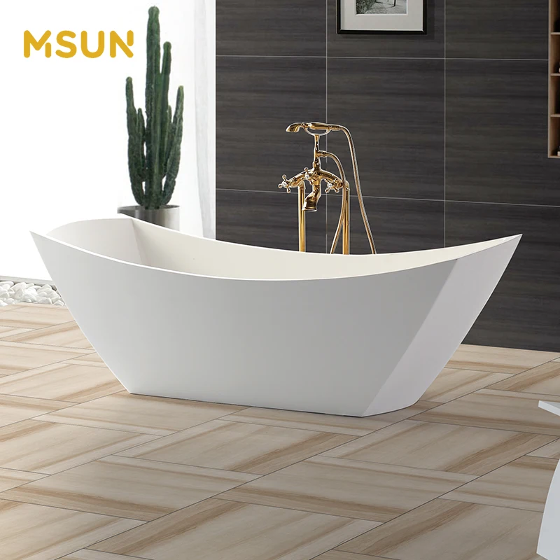 MSUN Small Bathtub Freestanding Bathtubs Bathroom Shower Bath tub for Baby PMMA Tubs