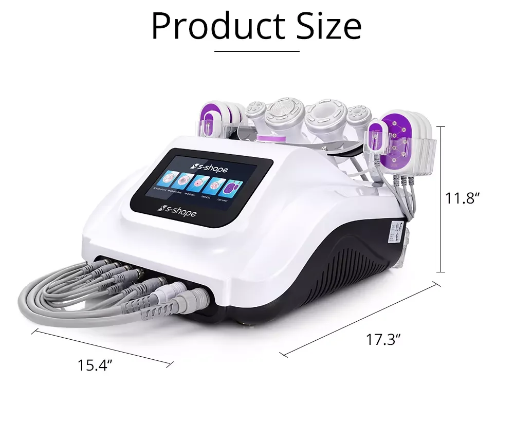 New Arrivals S-Shape Rf Cavitation 30K Vacuum Beauty Equipment To Lose Weight Lipo Laser Pads S Shape Slimming Machine