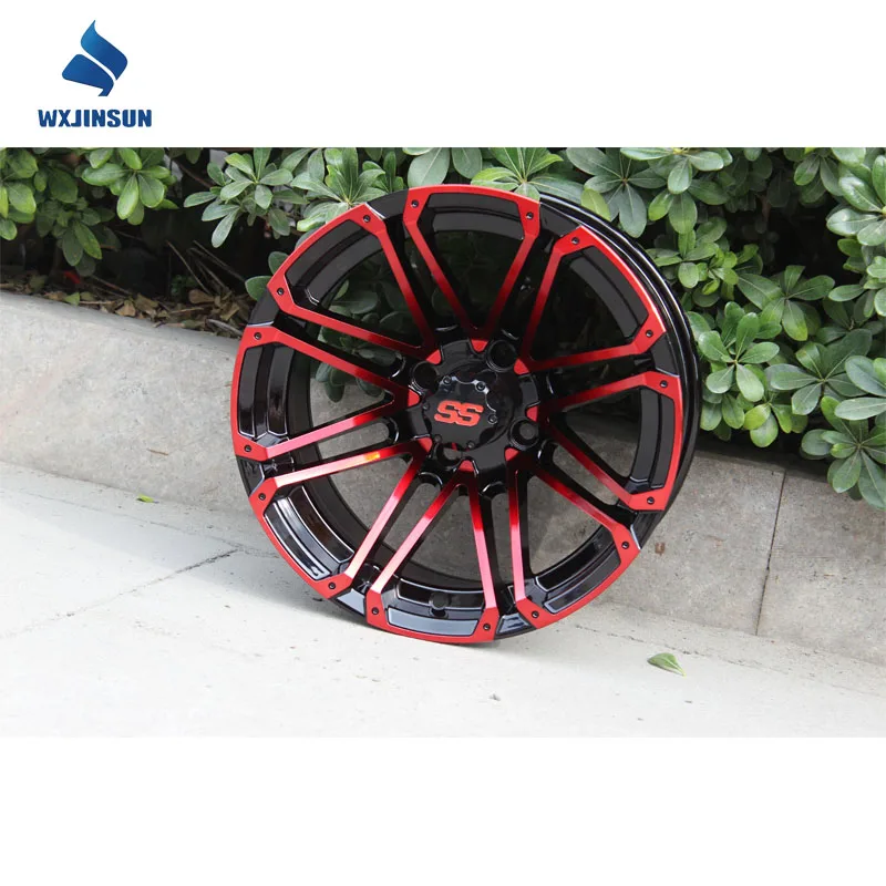 Hot selling electric golf cart parts & accessories 10/12/14 inch wheels rims for sale