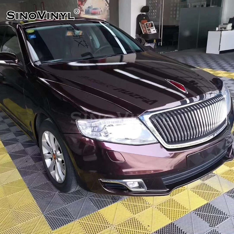 Factory PriceEG-08 Gloss Electro Metallic Black Rose Wrap For Vinyl Film Wrapping Car Free Samples