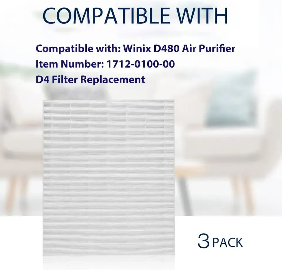 Replacement For Air Hepa Filter D4 Compatible Winix D480 Air Filter