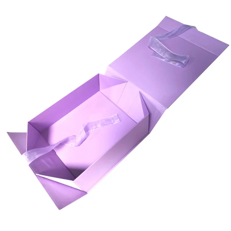 Custom Small Large low clothing shoes  color rigid flat magnetic folding gift box for gift pack