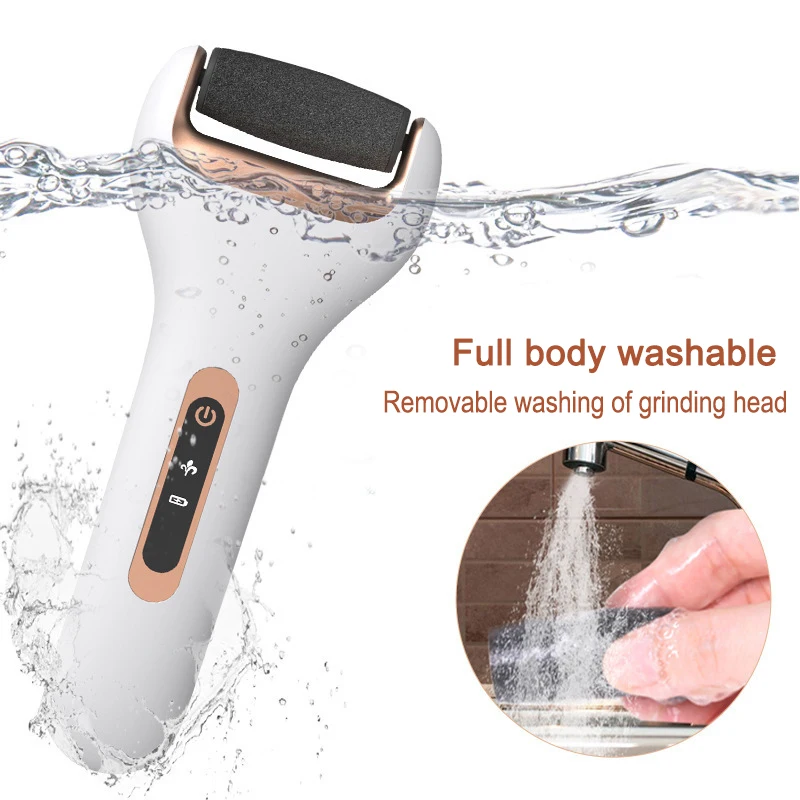 Electric Foot File Callus Remover Professional 2-Speed Rechargeable Pedicure Tool for Remove Calluses Dry Dead Skin