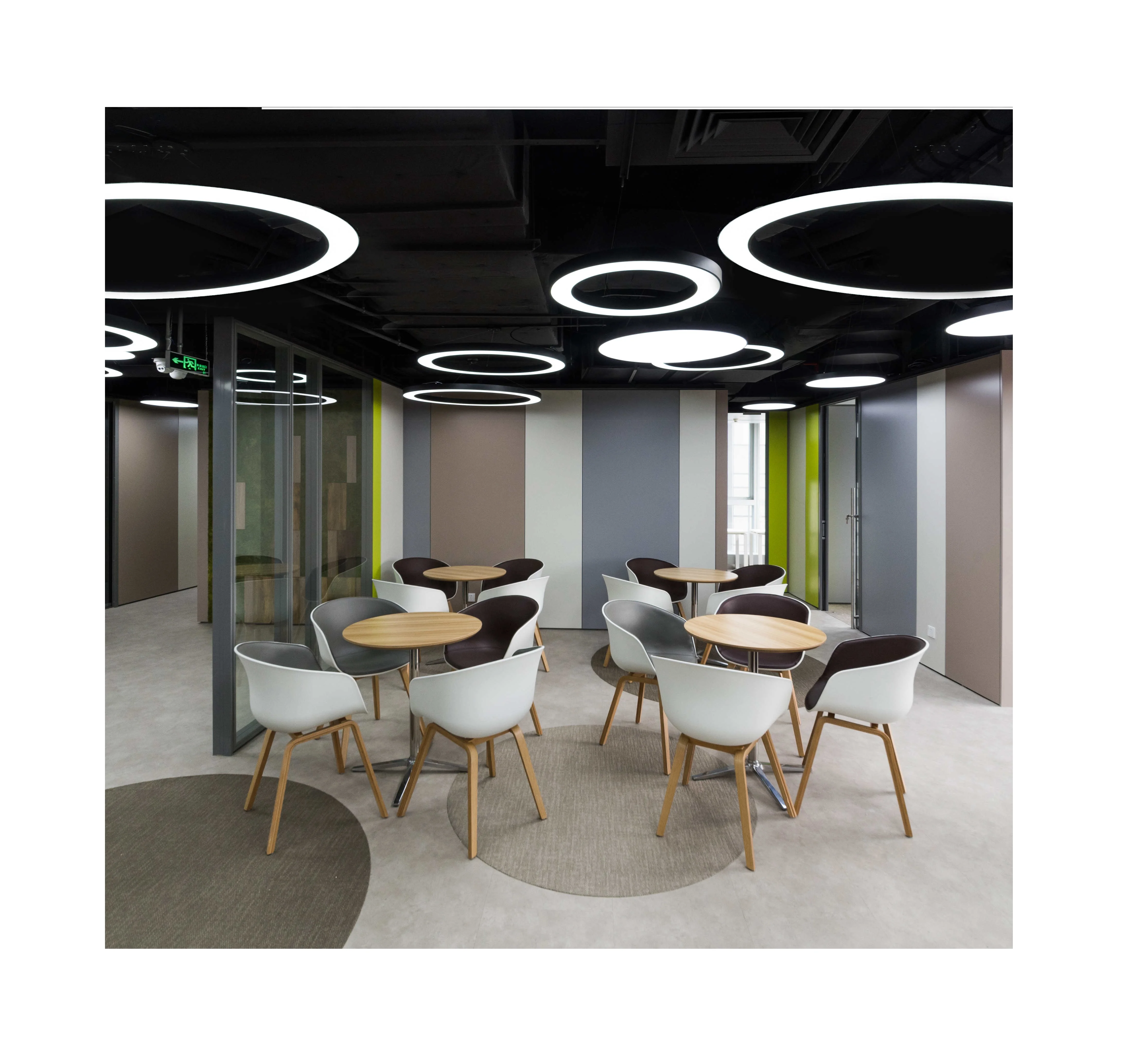 modern coworking space Double Glazed Glass Partition Soundproof Wall Partition