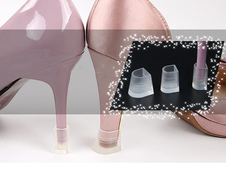 Factory wholesale High  Heel Wear Sleeve Transparent Heel Slip Heel stiletto protector
