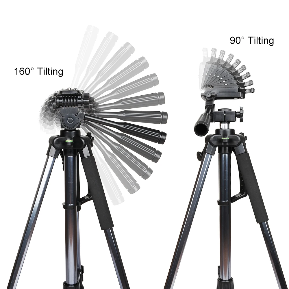 HSU 50-145CM Lightweight Quick Release Portable Aluminum Photo Travel Camera Tripod  for Digital Camera