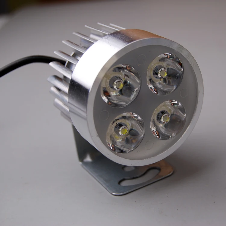Electric vehicle headlight LED spotlight 12V48V60V72V modified motorcycle 4 beads 6 beads12W -45w external light