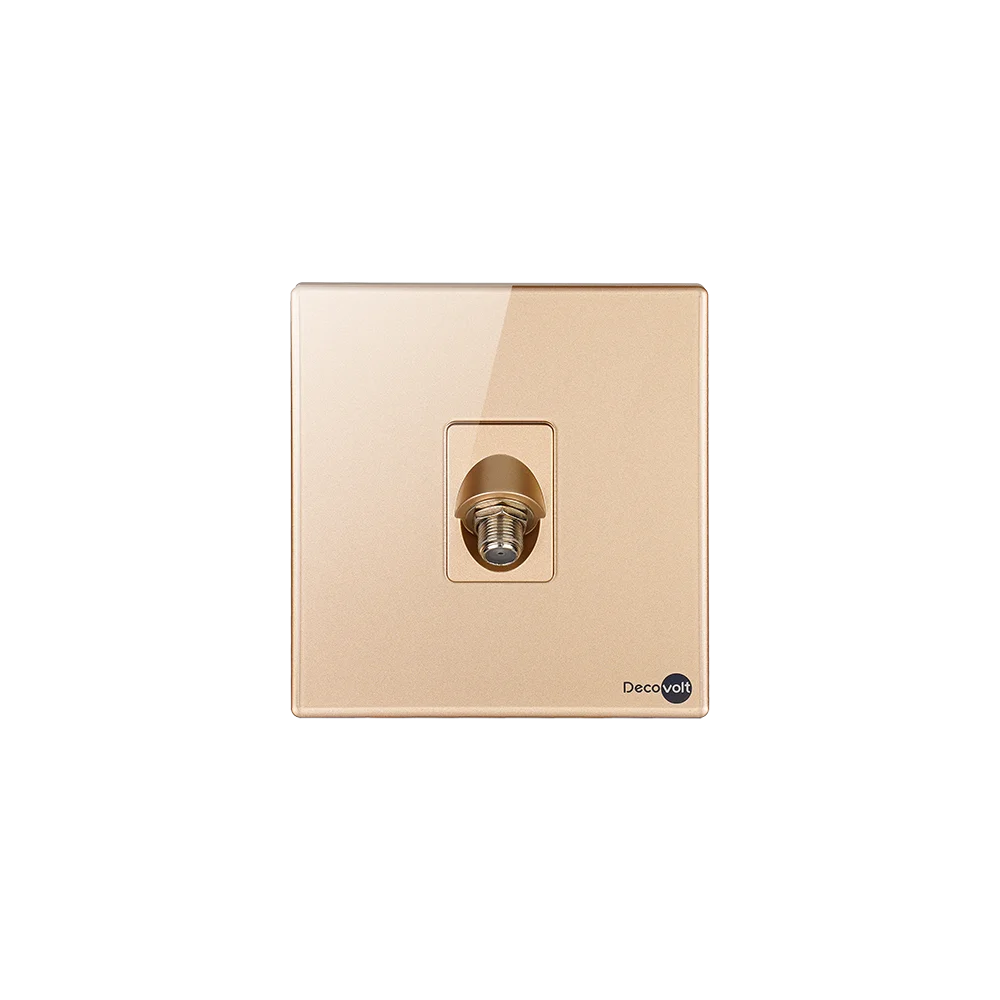 Продукты Decovolt, розетка для телевизора, настенная розетка, стеклянная панель, розетка для телевизора, розетка для телевизора