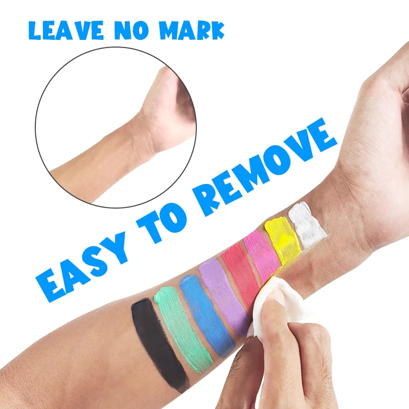 Free Customization Amazon Hot Sale Body Children And Professional Halloween Makeup Set Painting For Kids Palette Face Paint Kit