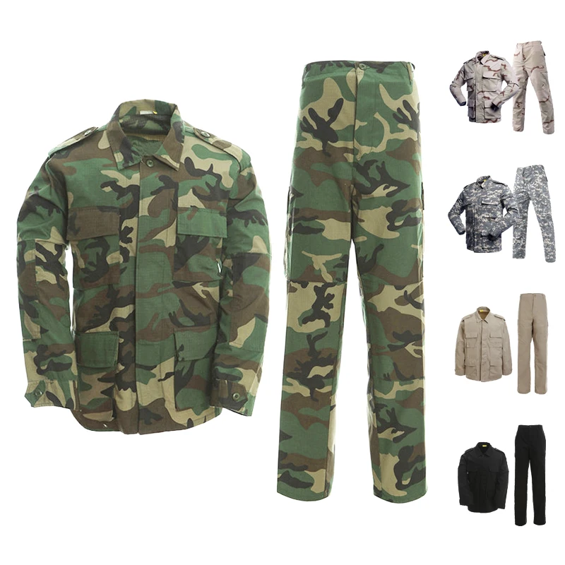 2024 New KYT Wholesale Custom Made Black & Navy Camouflage Tactical Hunting BDU Uniform for Outdoor Training