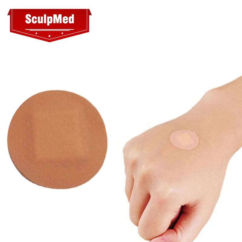 100pcs/lot Round Shape Adhesive Bandages for Children Kids First Aid Medical Breathable PE Band Aid Woundplast Wound Patches