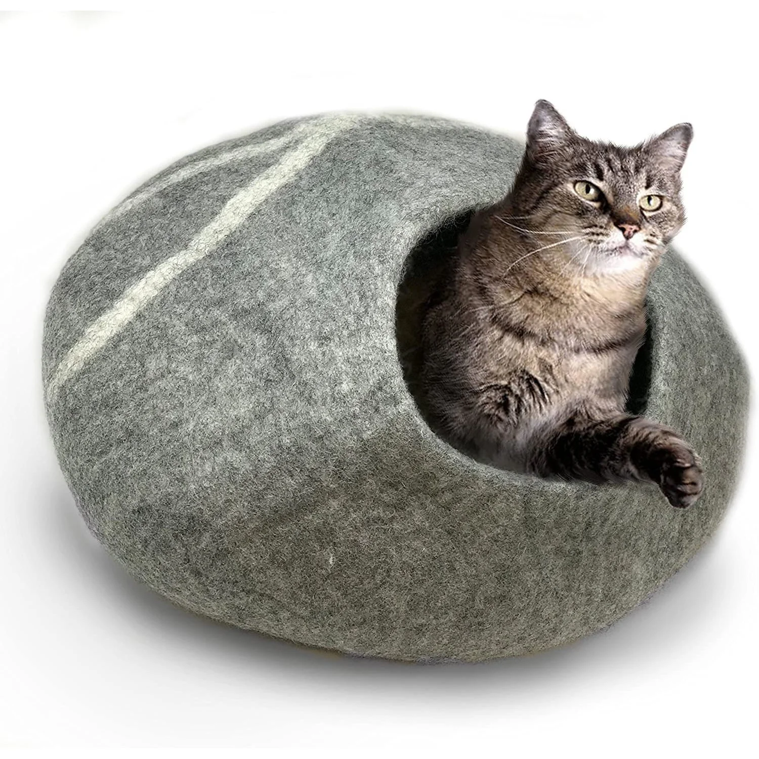 2021 New Products Removable Comfortable And Foldable Hand Made Wool Felt Cat Cave