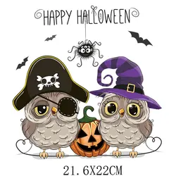 Готовая к нажатию термопередача дизайн Хэллоуин трафаретная печать печатная наклейка на Хэллоуин