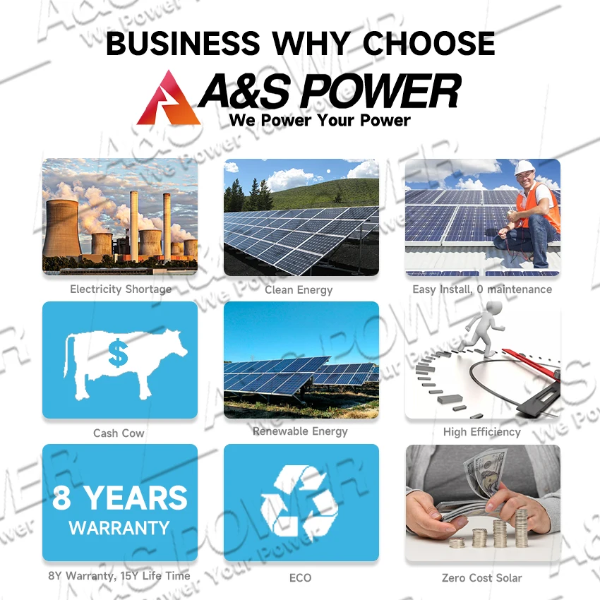 5kwh Residential Inverter For On Grid Solar Panel System 50kw 3 Phase De Paneles Solares Photovoltaic Set