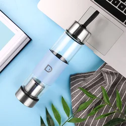 Personalized private label custom logo portable bpa free glass tea infuser water bottle with tea infuser