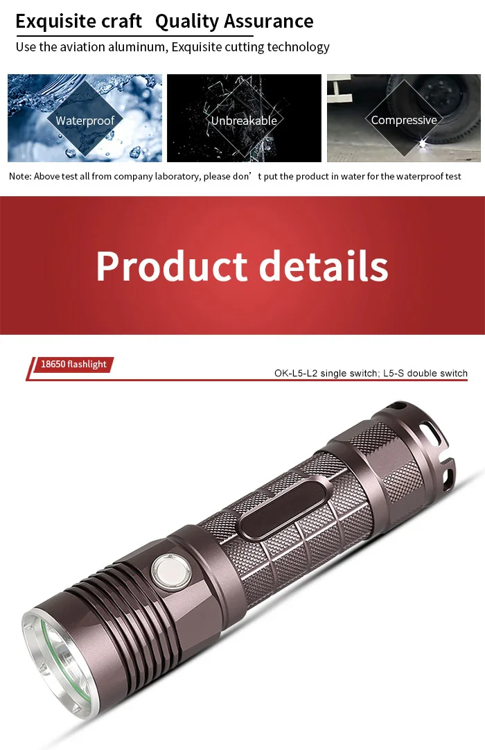 Okefire высокой мощности светодиодный фонарик для кемпинга от производителя