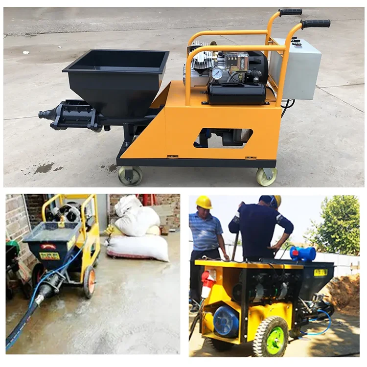 Electric Wall Plaster Smoothing Wall Plastering Machines Gypsum Sprayer pump Machine