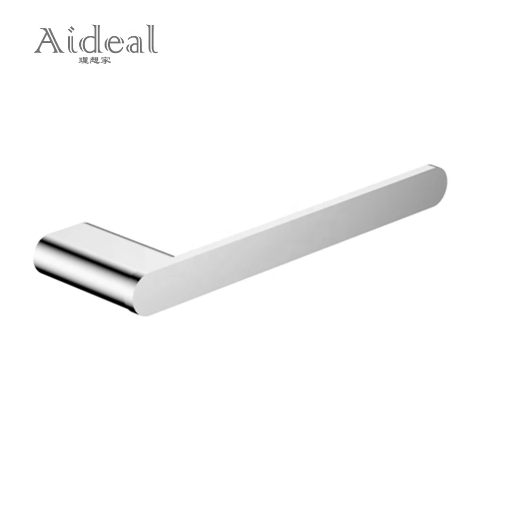 Jiangmen factory graceful curved design home decor hardware black metal wall mount single clothes towel hook