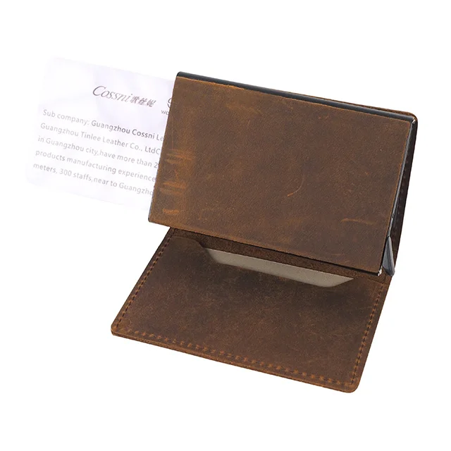 Fashion Smart Automatic Pop Up Wallet Vintage Men Leather Wallet