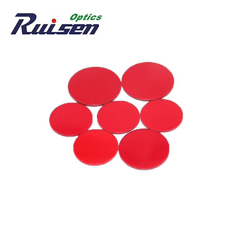 Китайский поставщик, изготовленный на заказ красный оптический стеклянный фильтр longpass 610nm
