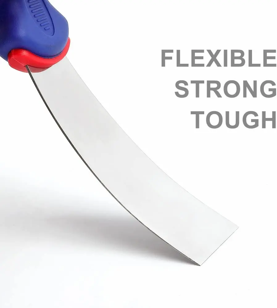4-Piece Paint Wallpaper Scraper Set Putty Drywall Joint Knife Plastering Tools with Soft Grip Handle