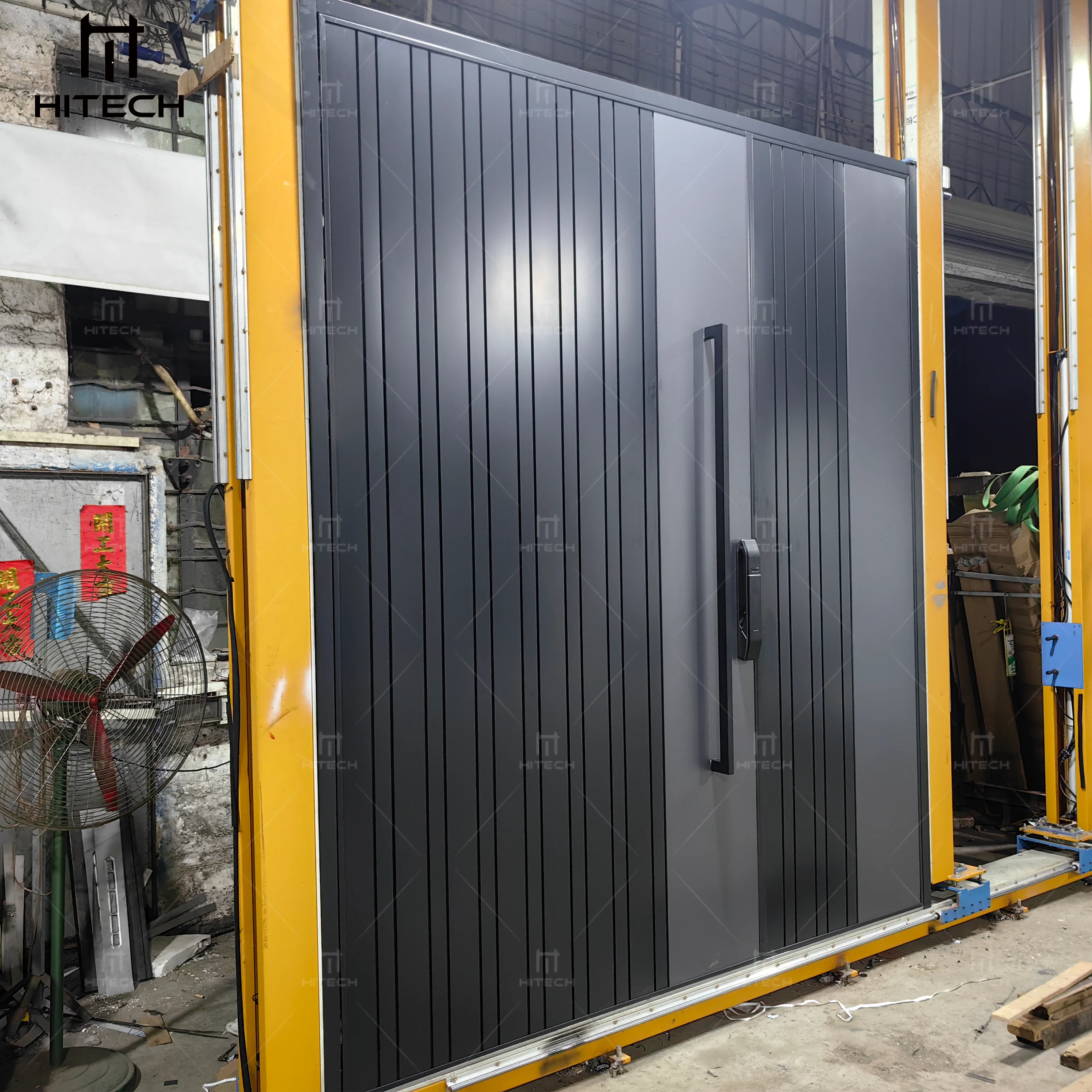 Hitech American exterior stainless steel entrance double door modern double front doors for hotel school house