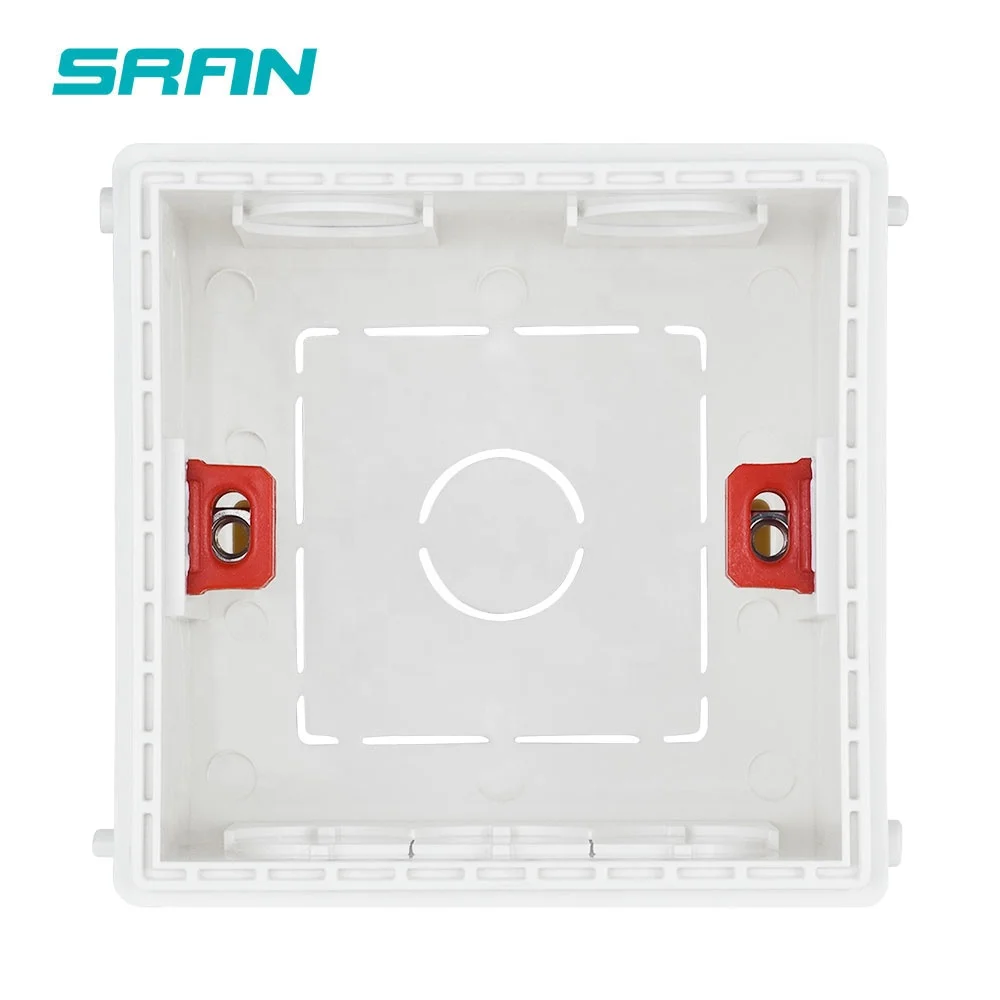 Прямая поставка с фабрики, высокое качество, 86*86, внутренняя кассета, регулируемая настенная электрическая Монтажная коробка для 1 Gang 86 Тип переключателя и розетки
