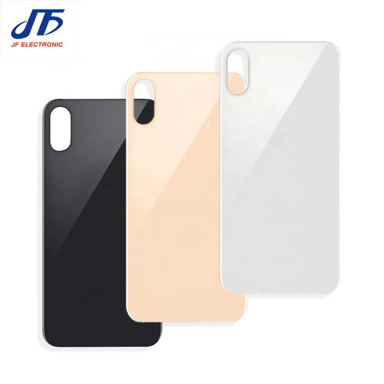 Big hole Back glass battery door cover for iphone xs max rear panel with