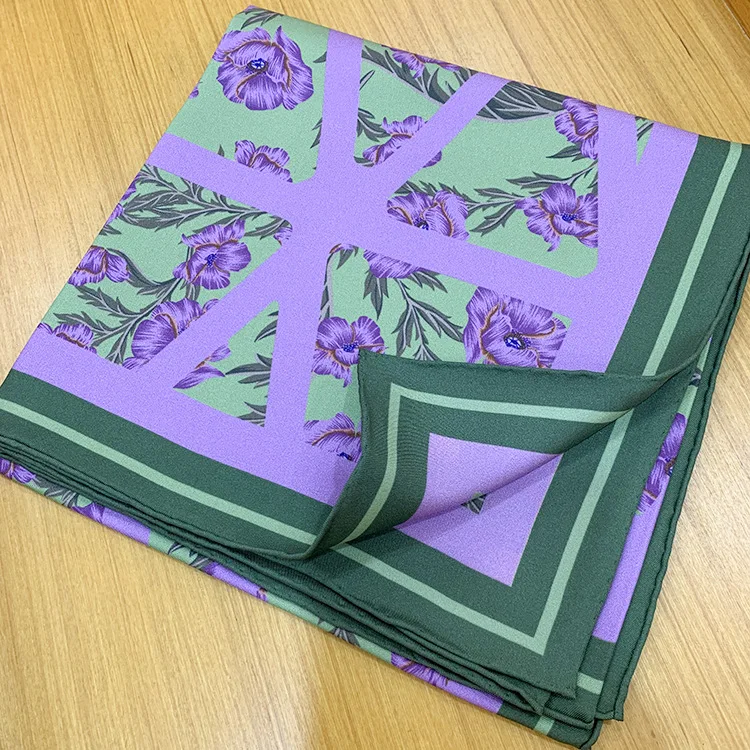 Custom Silk Head Hair Scarf Silk Satin Print Women Scarves Custom Design Print Silk Scarf For Women