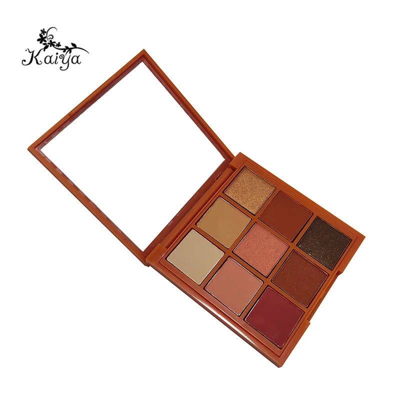 High Quality Cosmetic Matte Glitter Metallic 9 color Eyeshadow Private Label Vegan Formula Custom Eyeshadow Palette
