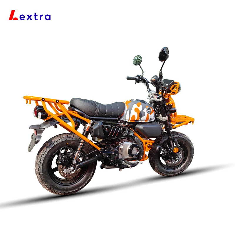 Lextra High Quality 150cc Mini Bike Retro fishing camping base moto 150cc WALL-E Vintage Motorcycle