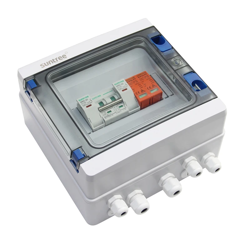 Suntree 1000V molded case photovoltaic system pv solar combiner box