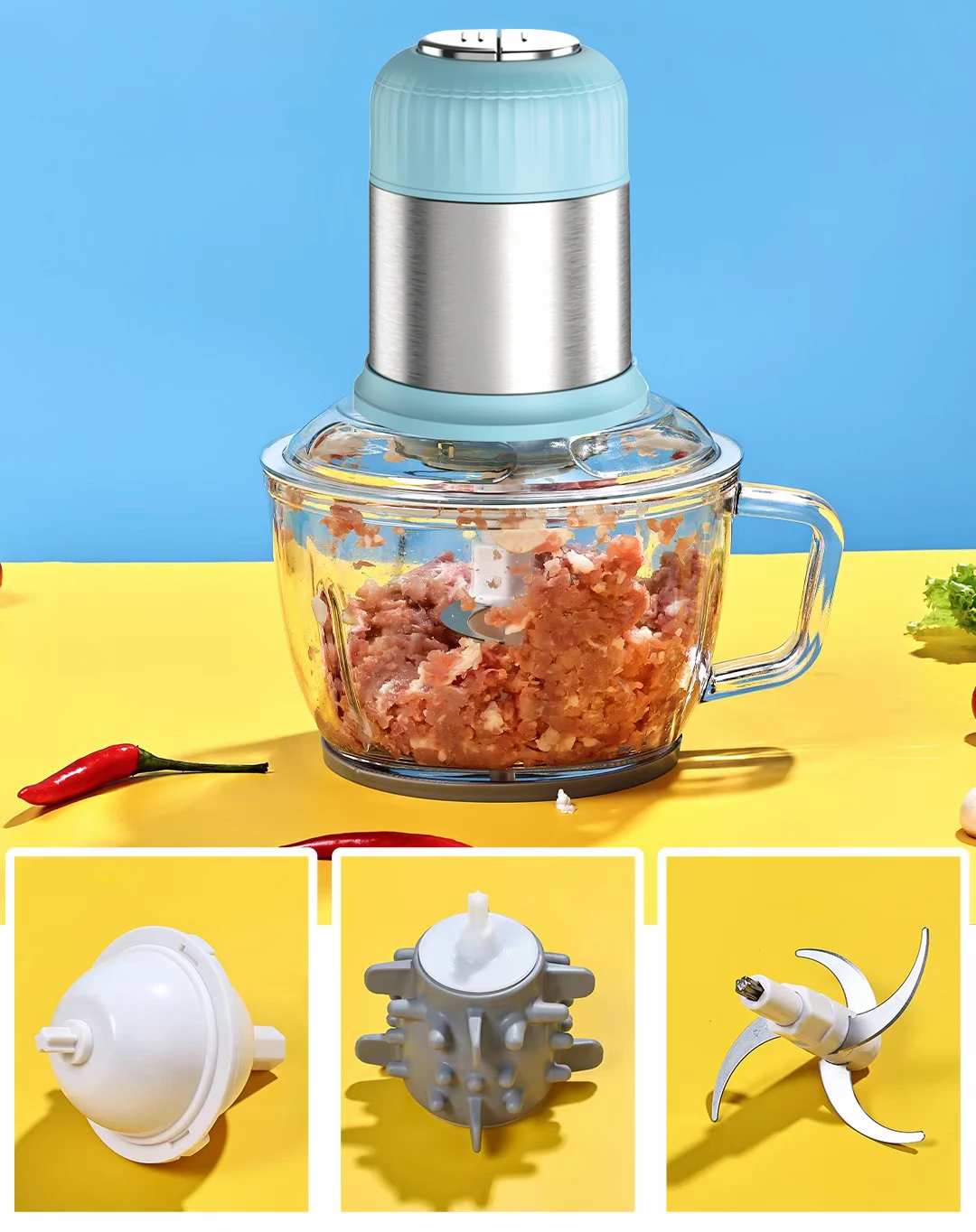 Household Appliances Industrial Machine Professional 2021 Electric Stainless Steel Meat Grinder