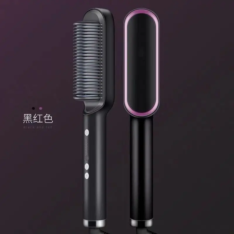 New Negative Ion Hair Straightening Comb, Dual-Purpose Comb, Styling Straightening Iron, Curling Iron