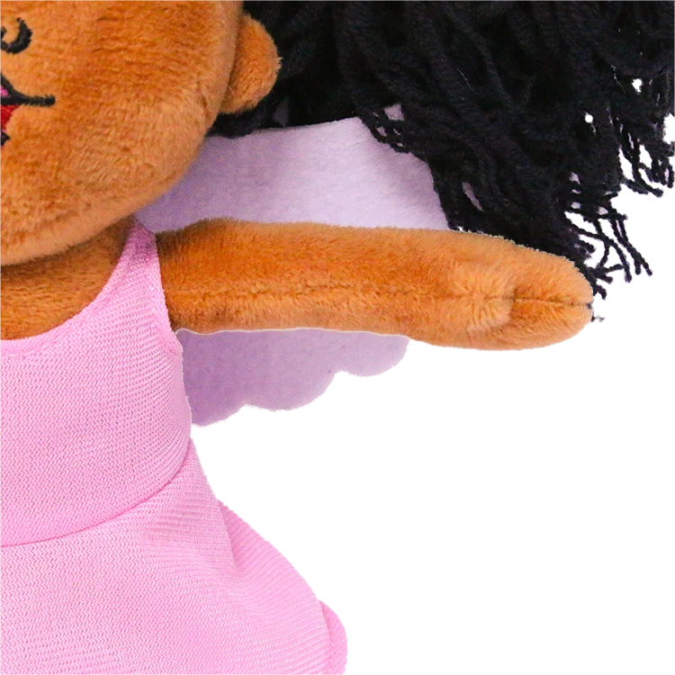 Custom Soft Stuffed Plush Dolls with Beautiful Skirt Clothes Embroidered PVC Babys Toy Box Packed PP Filled