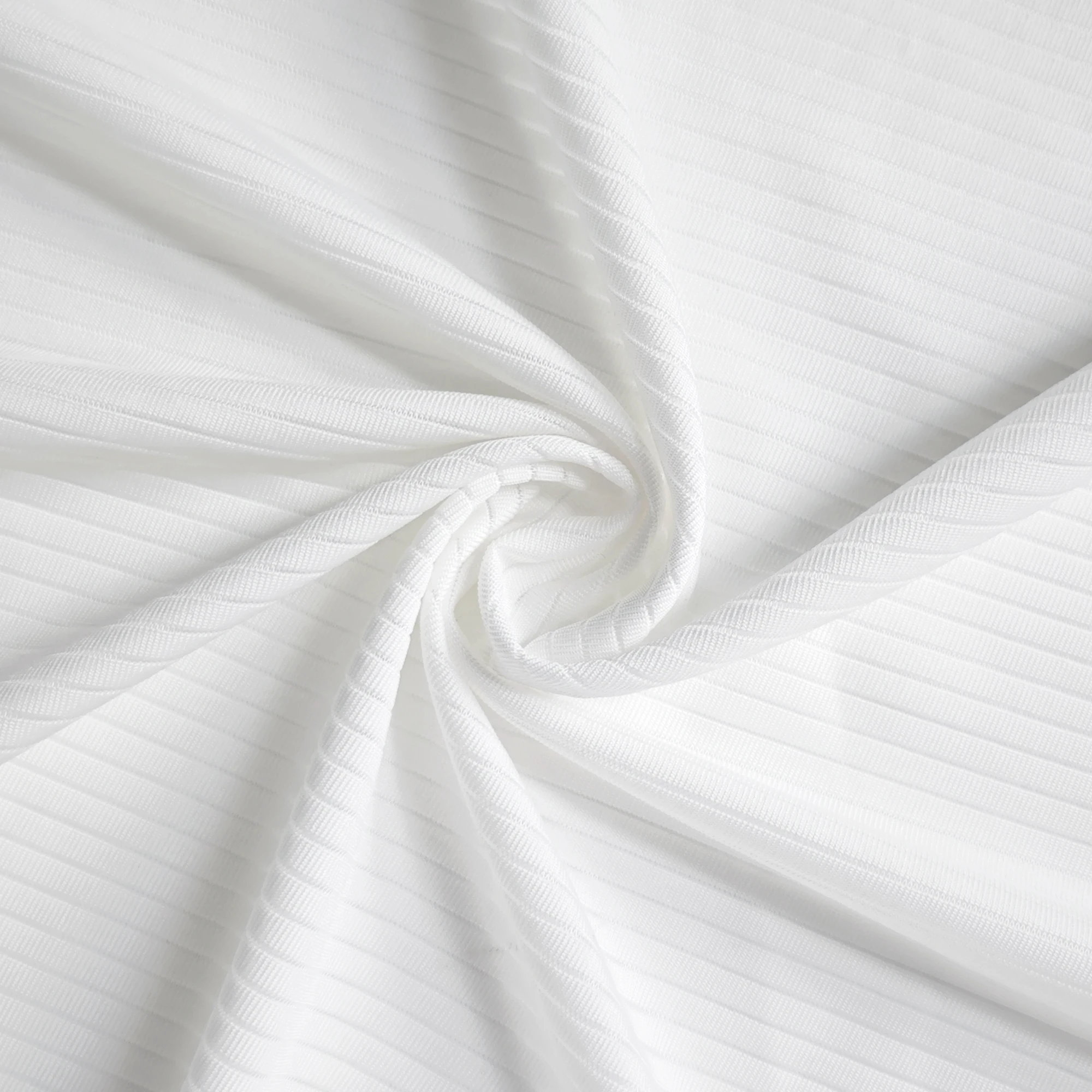 Custom Wholesale 180gsm 91% Polyester 3% Rayon 6% Spandex Knit Jacquard Sprout Stripe Jersey Fabric For Underwear Golf T-shirt