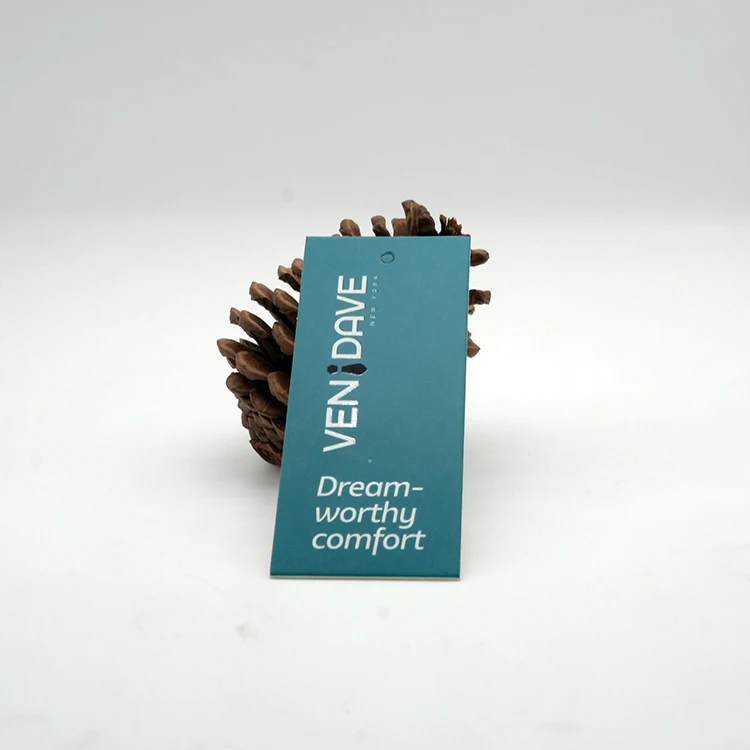 Fashion Design Custom Jeans Brand Name Logo Offset Printing Vintage Paper Card Hangtag for Clothing